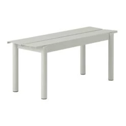 Muuto Banc Linear Steel, 110 cm, Gris