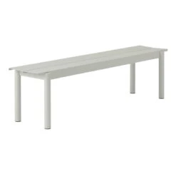 Muuto Banc Linear Steel, 170 cm, Gris