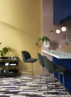 Muuto Suspension Rime 12 cm, Noir -Muuto Oslo bar stool twill weave 990 chrome rime pendant black kink compile muuto org