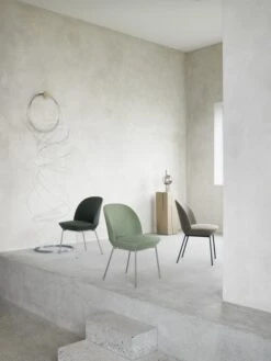 Muuto Chaise Oslo, Still 161 - anthracite -Muuto Oslo side chair twill weave 990 chrome still 951 chrome rohleder ocean 52 anthracie black Muuto org 1