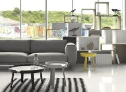 Muuto Table Basse Around, Petit Modèle, Vert Poudré -Muuto Rest Around Stacked1