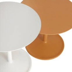 Muuto Table D'appoint Soft, 41 cm, Orange 7 Muuto Table D'appoint Soft, 41 cm, Orange -Muuto Soft side table off white orange detail Muuto 5000x5000 hi res