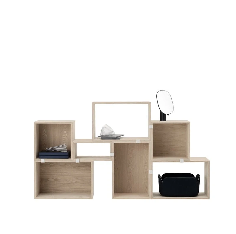 Muuto Module D'étagère Avec Fond Stacked 2.0, Modèle Moyen, Chêne 7 Muuto Module D'étagère Avec Fond Stacked 2.0, Modèle Moyen, Chêne – Image 5