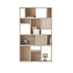 Muuto Module D'étagère Avec Fond Stacked 2.0, Petit Modèle, Chêne -Muuto Stacked solution 4 oak styling Muuto 5000x4972 hi res 2815029 2