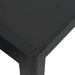 Muuto Table Workshop, 200 X 92 cm, Noir - Linoléum Noir -Muuto Workshop table 200x92 cm black linoleum detail Muuto 5000x5000 hi res