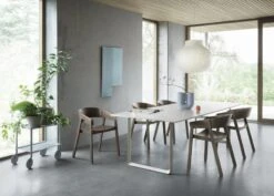 Muuto Suspension Fermée Strand 60 cm 11 Muuto Suspension Fermée Strand 60 cm -Muuto cover armchair stained dark brown 70 70 table sand strand pendant closed 60 flow trolley 2 layer grey muuto org 1