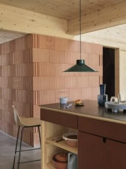 Muuto Suspension Top, 36 cm, Rouge Profond -Muuto top pendant 36 dark green fiber counter stool 65 ochre black tube raise carafe platform tray muuto org 1